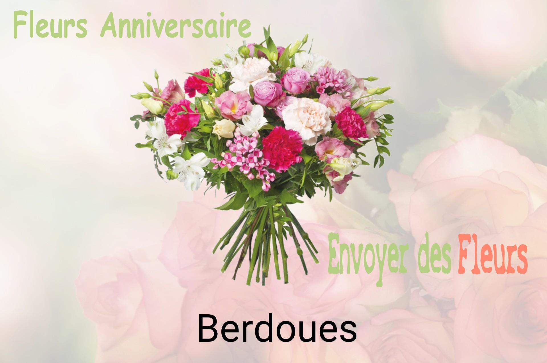 Bouquet de fleurs d’anniversaire livré à Berdoues